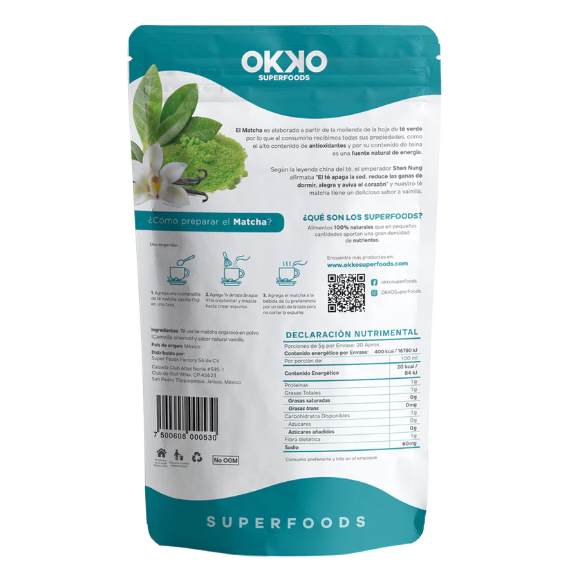 matcha vainilla 100g matcha vainilla 100g